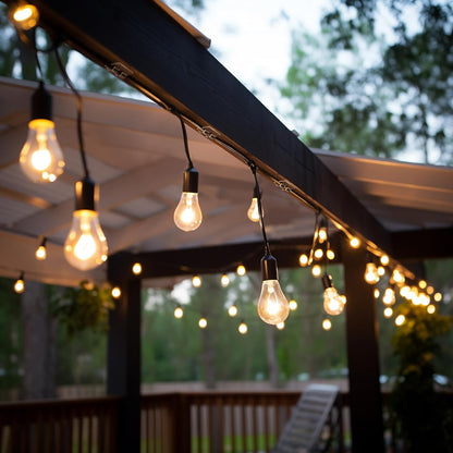 Lumivo Clear Cable Holders – Secure String Lights Without Screws for Safer Holiday Roofline and Eaves Setup