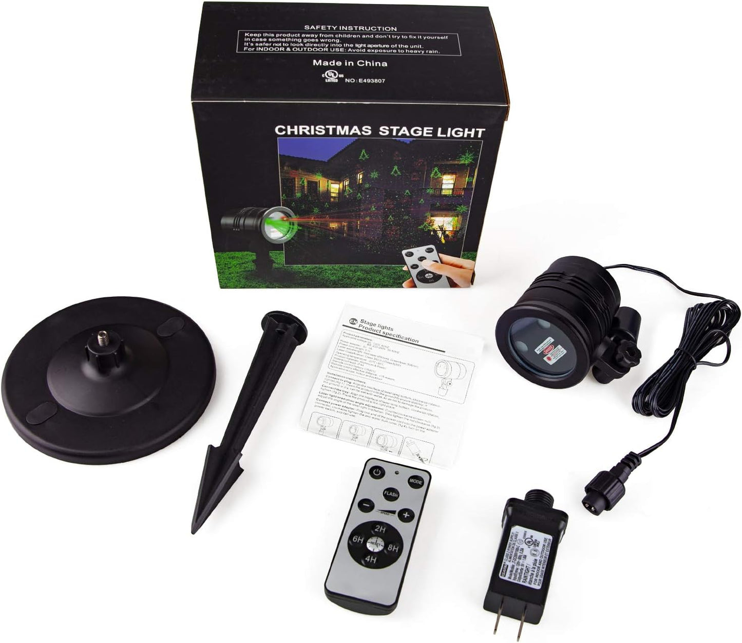 LumiVue AuroraStar Laser Projector – Portable Christmas Display for Camping, Outdoor Dining & Open-Air Gatherings