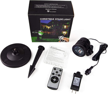LumiVue AuroraStar Laser Projector – Portable Christmas Display for Camping, Outdoor Dining & Open-Air Gatherings