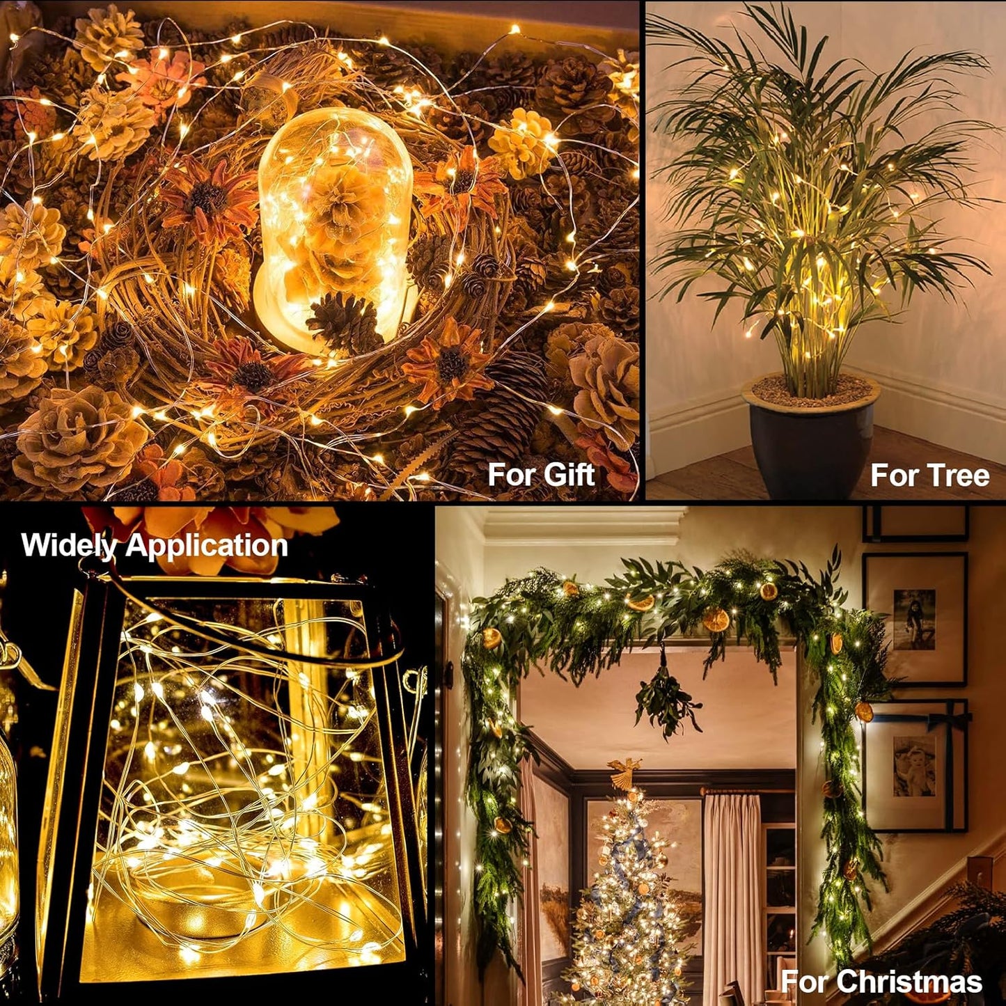 Lumoonity LED String Lights – Housewarming Gift for Women, Warm White Home Accent