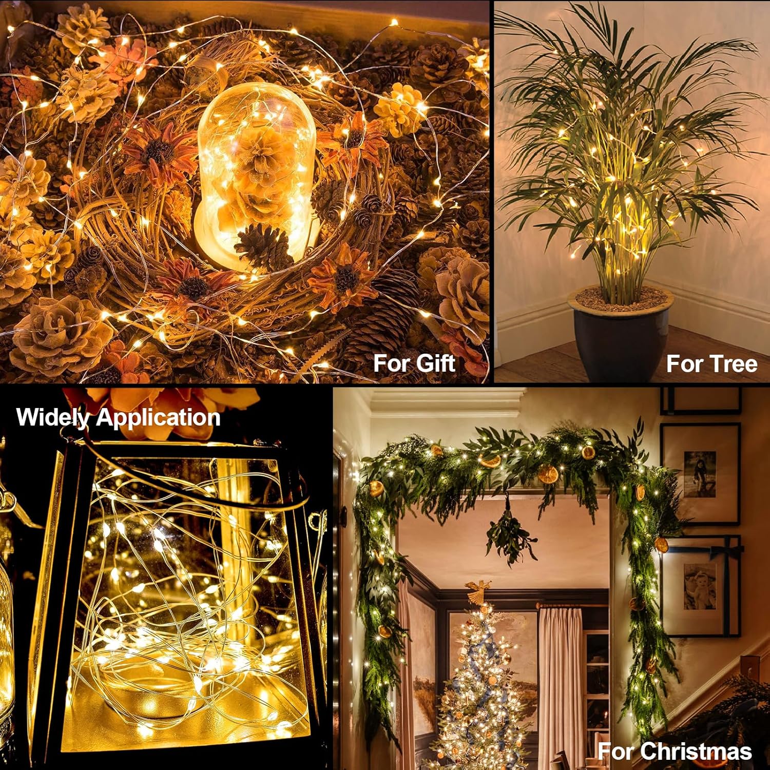 Lumoonity LED String Lights – Housewarming Gift for Women, Warm White Home Accent