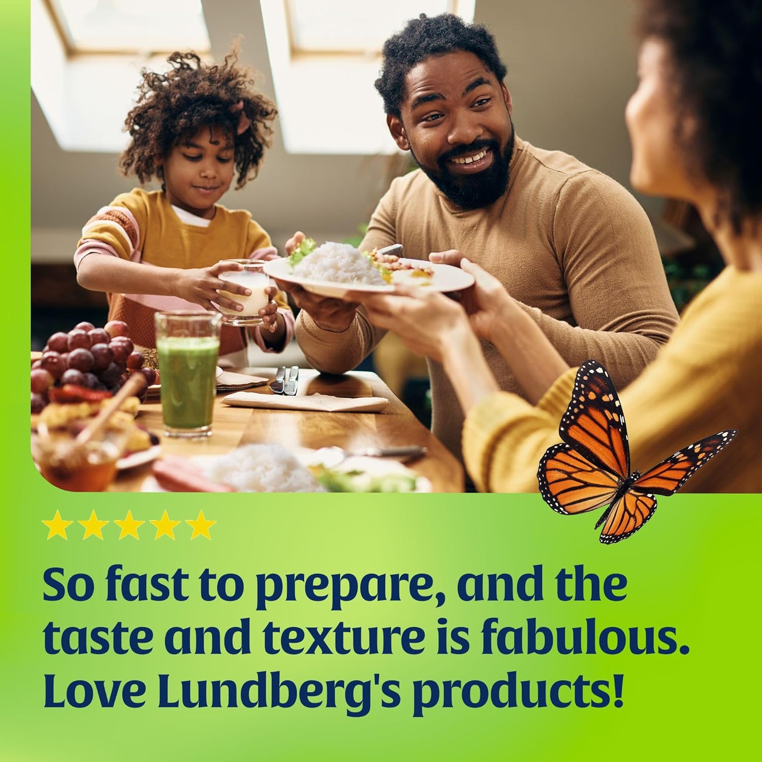 Lundberg Cilantro Lime Rice 5.5 Oz – Organic Ready-to-Heat Grain for Clean-Eating Weeknight Dinners