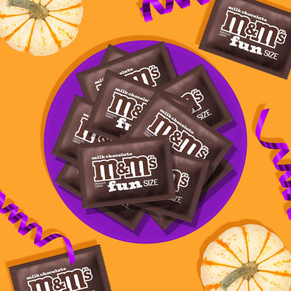 M&M'S Fun Size Halloween Candy – Family Movie Night Snack Packs for Kids and Playdates