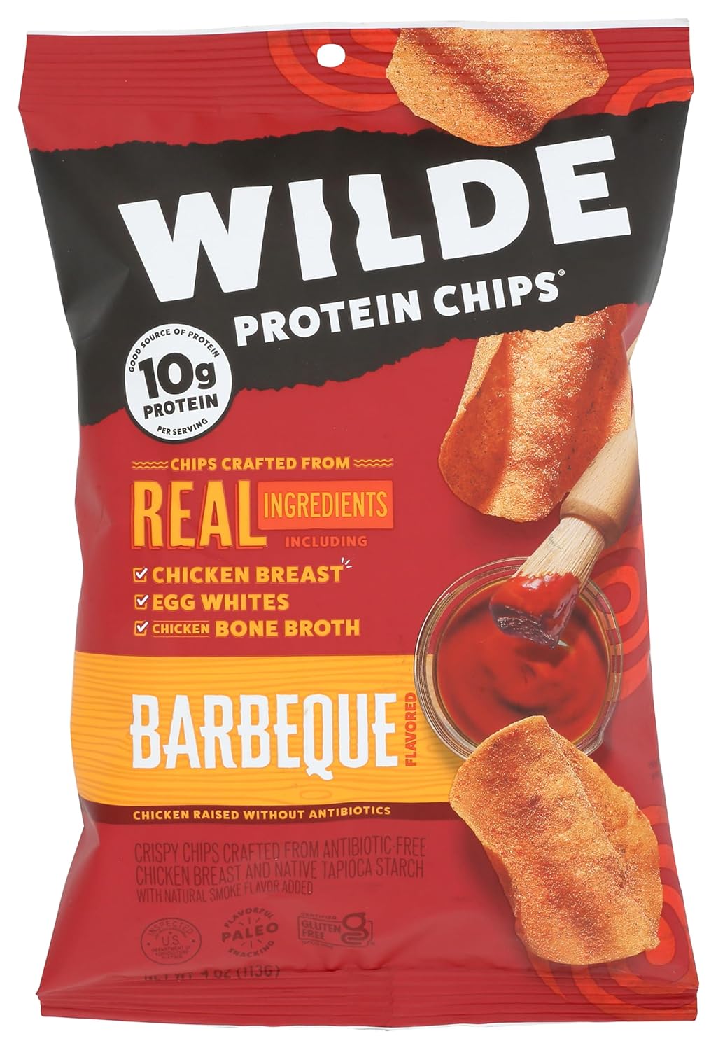 made with real chicken breast, egg whites, and bone broth as protein base