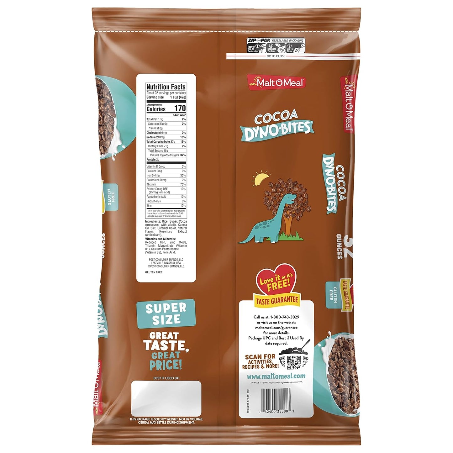 made with real cocoa for chocolate flavor