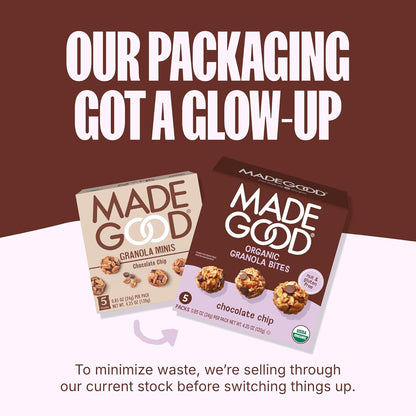 MadeGood Organic Granola Bites – Safe Classroom Treat for Kids with Peanut and Tree Nut Allergies, 0.85 oz Pouches
