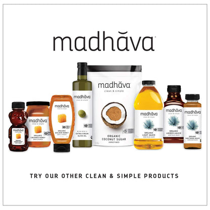 MADHAVA Organic Coconut Sugar – Clean Eating Sweetener for Wind Down Tea Rituals and Baking
