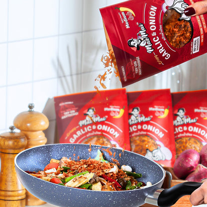 MaeMai Medium Spice Dry Chili Crunch Blend - Feel-Good Asian Seasoning for Self-Care Sundays, Clean-Ingredient Snack & Dinner Topping