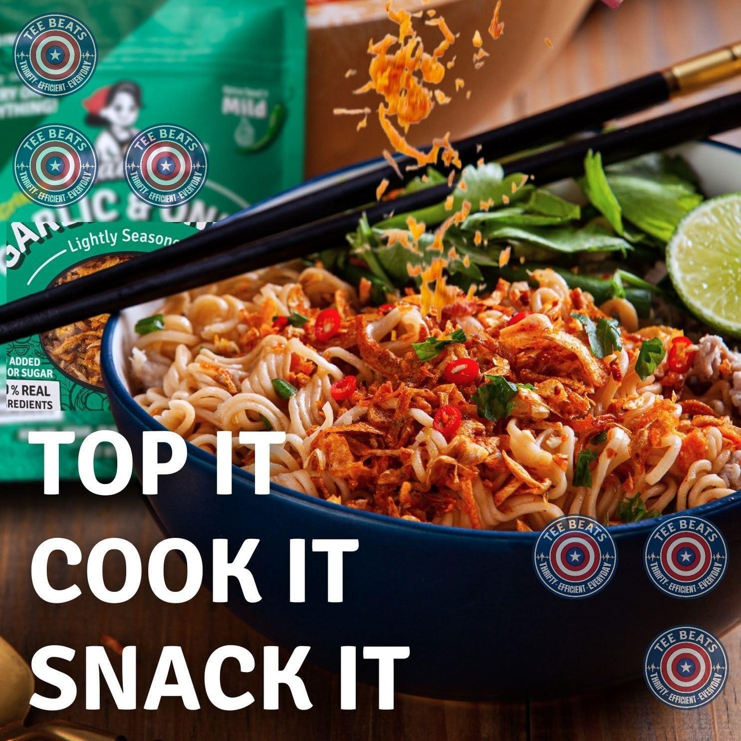 MaeMai MILD Spice – Light Non-Oily Chili Crunch for Self-Care Lunch Bowls, Gluten-Free Furikake