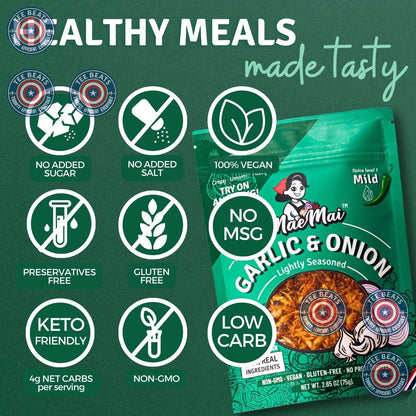 MaeMai MILD Spice – Light Non-Oily Chili Crunch for Self-Care Lunch Bowls, Gluten-Free Furikake
