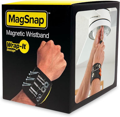 MagSnap Magnetic Wristband by Wrap-It Storage - Craft Room Organizer for Sewers, Keeps Pins and Needles Within Easy Reach
