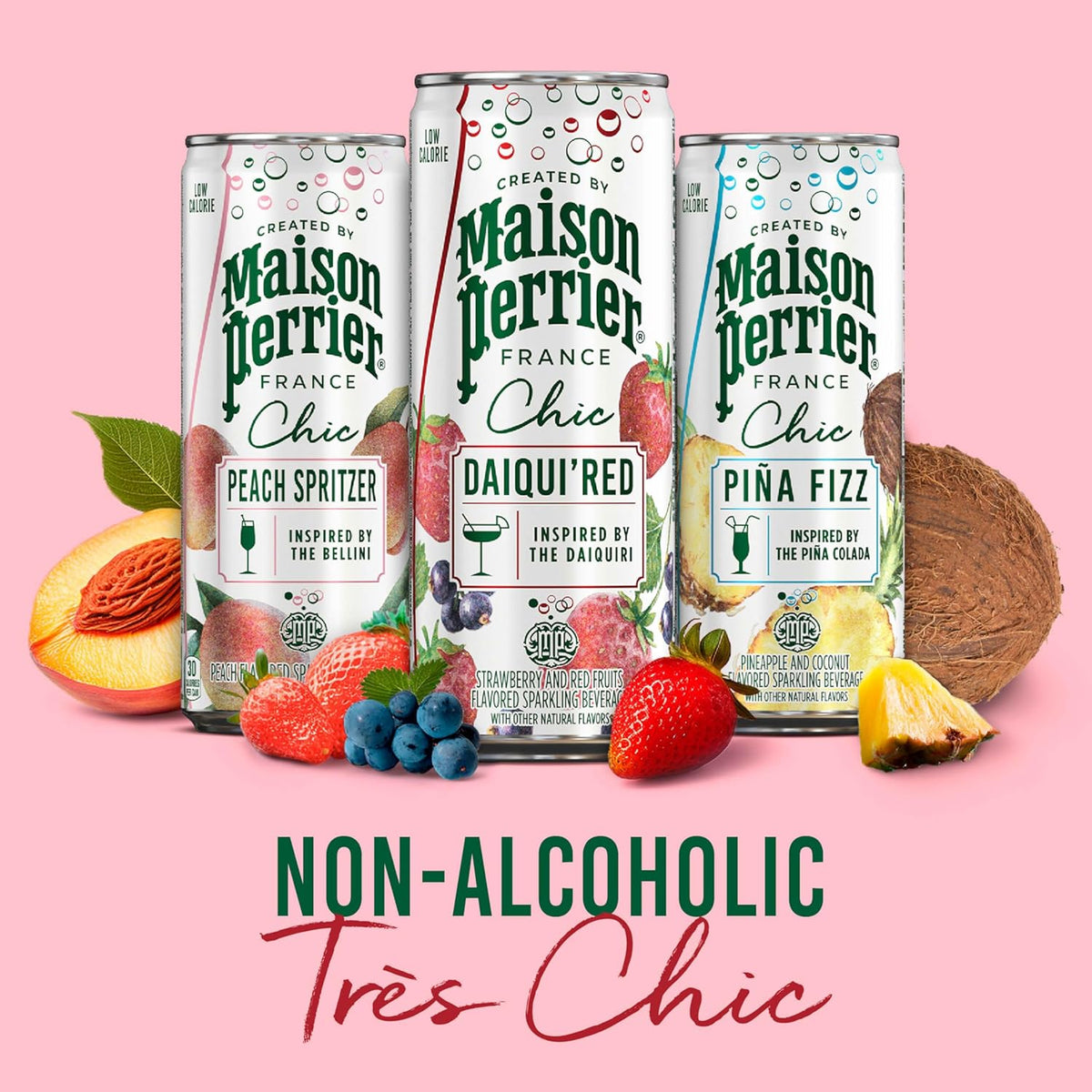 Maison Perrier Chic 30-Calorie Mocktail Pack – Mindful Drinking Companion for Quiet Evenings In