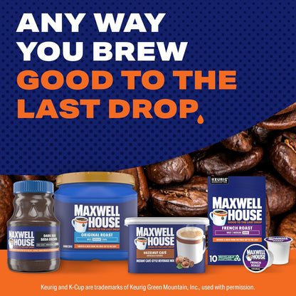 Maxwell House Instant Cafe Beverage – Affordable Valentine's Day Coffee Gift for Her, Cafe Vienna, 9 oz