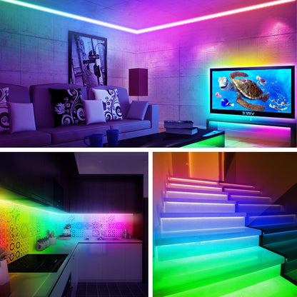 maylit ICRGB USB TV Backlight Kit – Nursery-Friendly Ambient Glow for Family Movie Nights