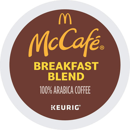 McCafe Breakfast Blend Light Roast Coffee, Effortless One-Touch Brewing for Intentional Minimalist Kitchen, 96 Count