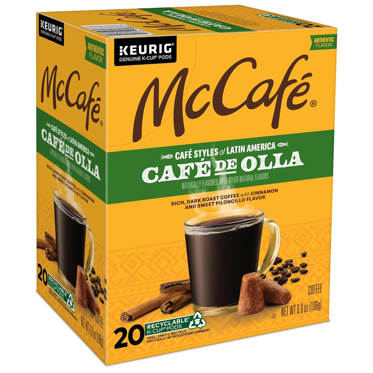 McCafe Cafe de Olla Keurig Pods – Personal Cubicle Brew for Busy Professionals, 20-Count Box