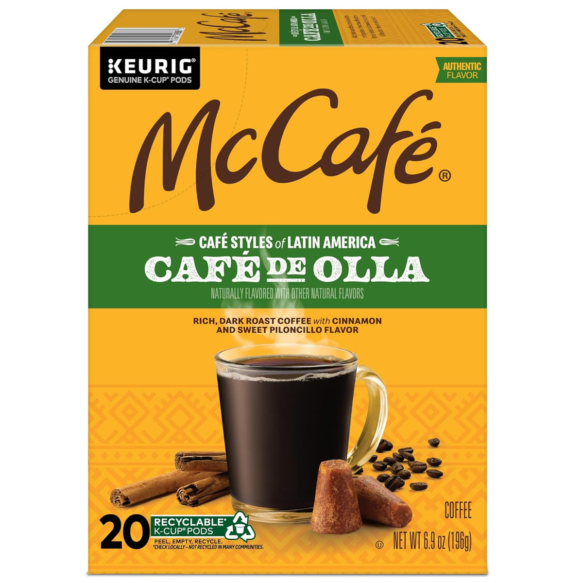 McCafe Cafe de Olla Keurig Pods – Personal Cubicle Brew for Busy Professionals, 20-Count Box