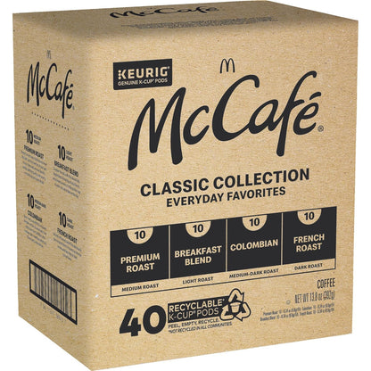 McCafe Classic Collection K-Cup Pods for Shared Office Brewer, 40-Count Assorted Roast Single-Serve Coffee