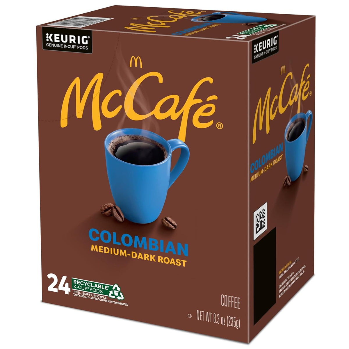 McCafe Colombian K-Cups – Eco-Friendly Coffee for Guilt-Free Single-Serve Enjoyment, 96 Count