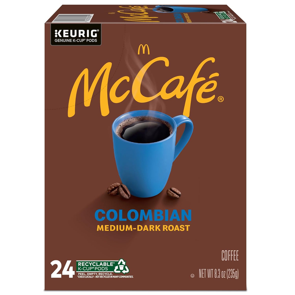 McCafe Colombian K-Cups – Eco-Friendly Coffee for Guilt-Free Single-Serve Enjoyment, 96 Count