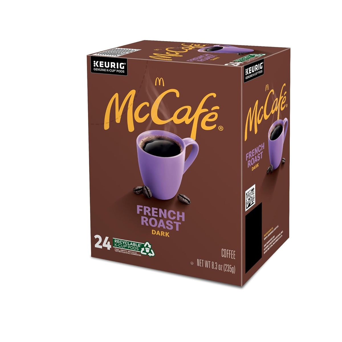 McCafe French Roast K-Cup Pods for Streamlined Coffee Station, Single-Serve Dark Roast Coffee for Effortless Brewing