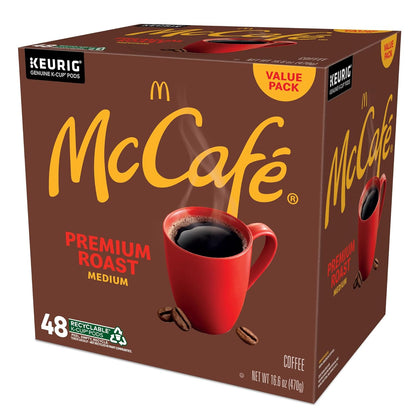 McCafé Medium Roast K-Cup Coffee – Apartment Kitchen Starter Pack, 48 Count Single Serve Pods for Daily Home Brewing