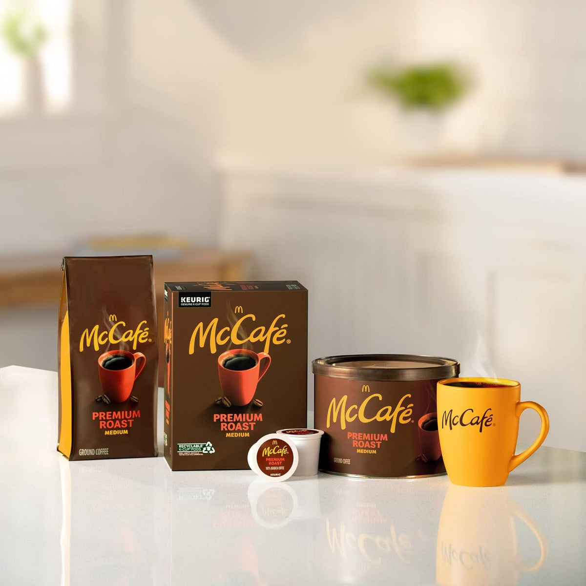 McCafé Medium Roast K-Cup Coffee – Apartment Kitchen Starter Pack, 48 Count Single Serve Pods for Daily Home Brewing