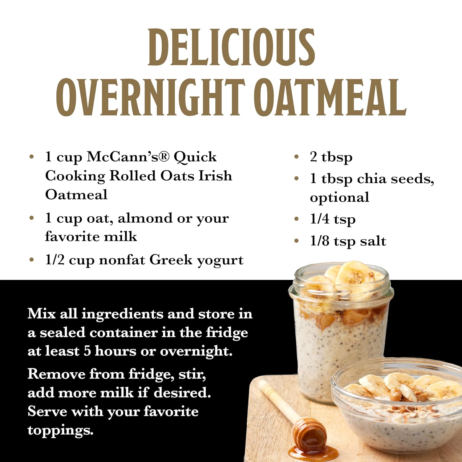 McCann's Steel Cut Oats 16 oz Tin Gourmet Pantry Gift for Housewarming, Birthday and Wellness-Seeking Recipients