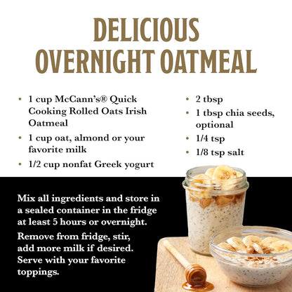 McCann's Steel Cut Oats 16 oz Tin Gourmet Pantry Gift for Housewarming, Birthday and Wellness-Seeking Recipients