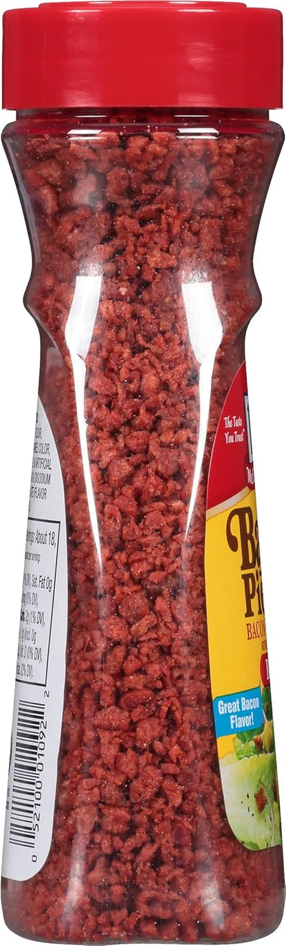 McCormick Bac'n Pieces Bacon Flavored Bits for Guilt-Free Vegetarian Weeknight Dinners, 4.4 oz