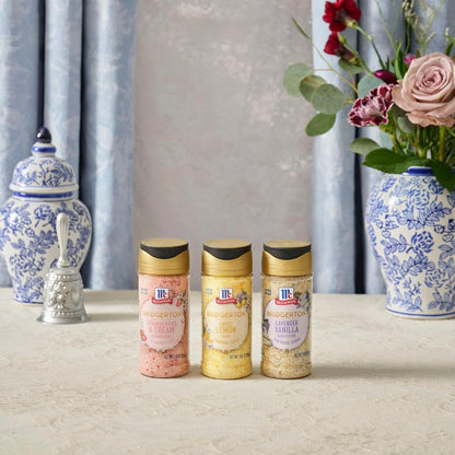 McCormick Bridgerton Finishing Sugar – Romantic Valentine's Day Gift for Period Drama Fans, Floral Vanilla Baking Garnish