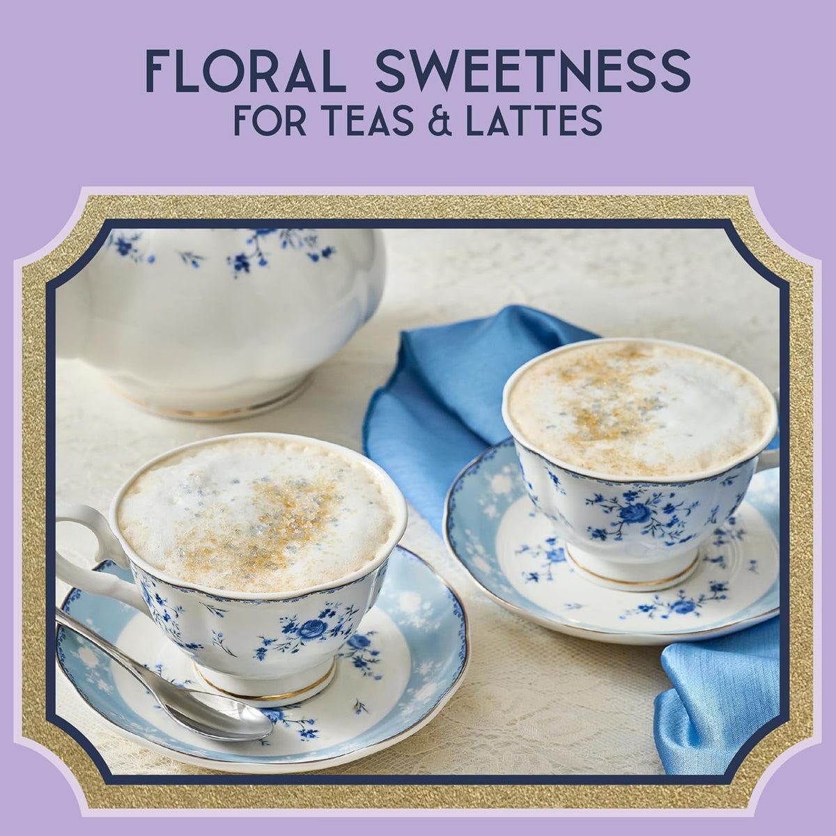 McCormick Bridgerton Finishing Sugar – Romantic Valentine's Day Gift for Period Drama Fans, Floral Vanilla Baking Garnish