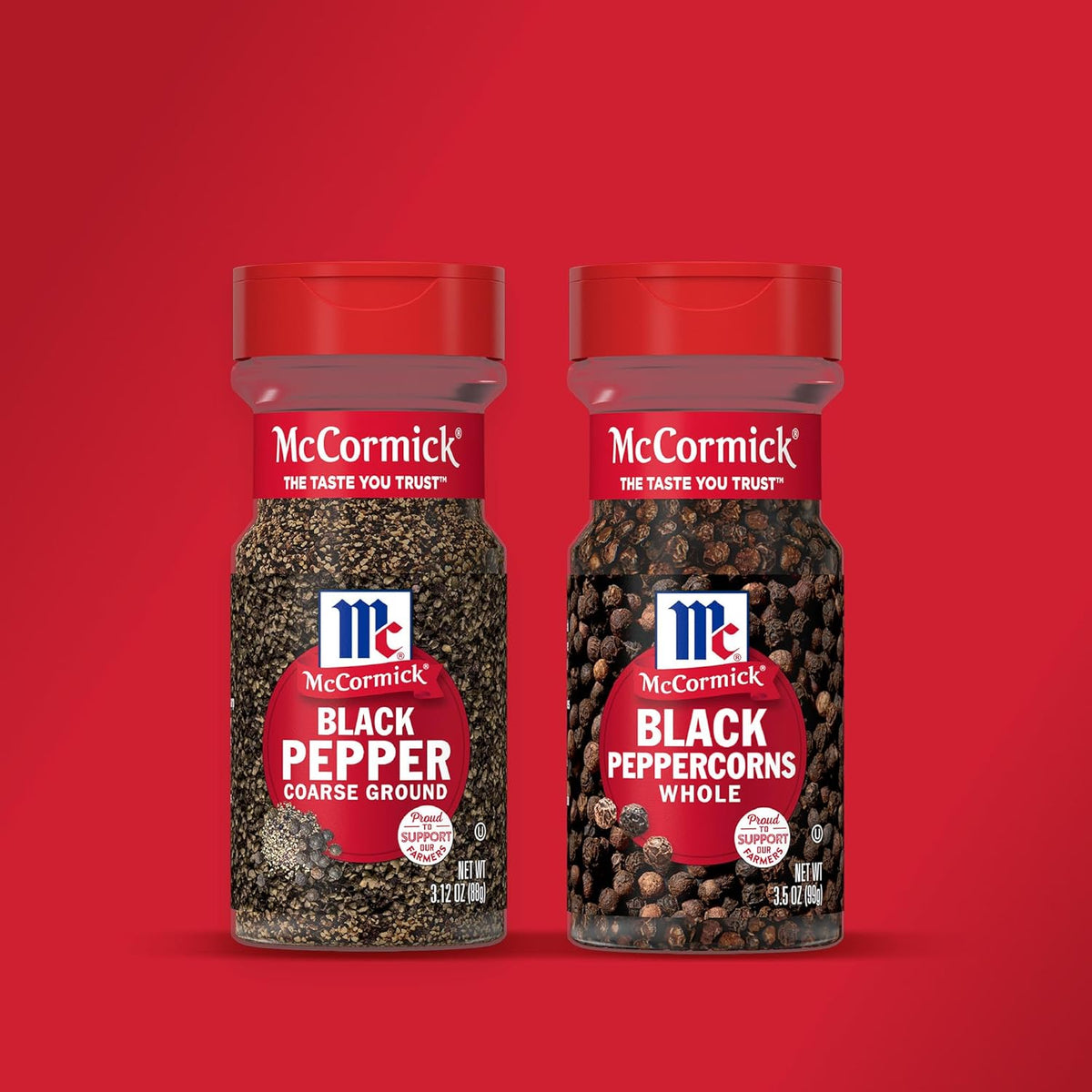 McCormick Coarse Ground Black Pepper – Non-GMO Gluten-Free Pantry Staple for Clean-Eating Meal Prep