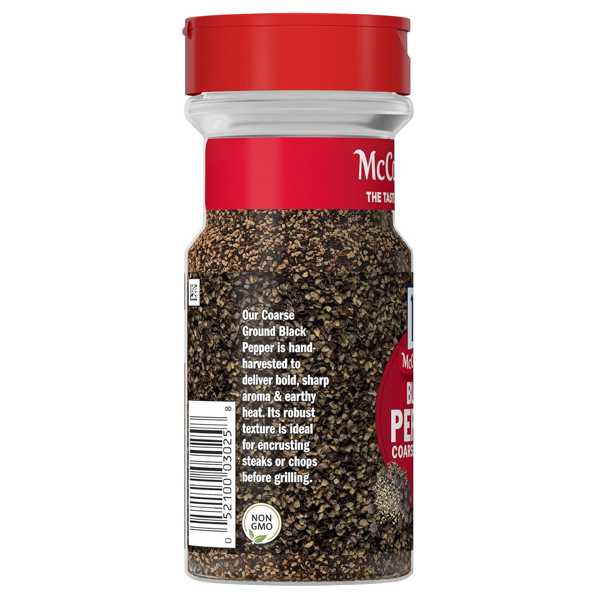 McCormick Coarse Ground Black Pepper – Non-GMO Gluten-Free Pantry Staple for Clean-Eating Meal Prep