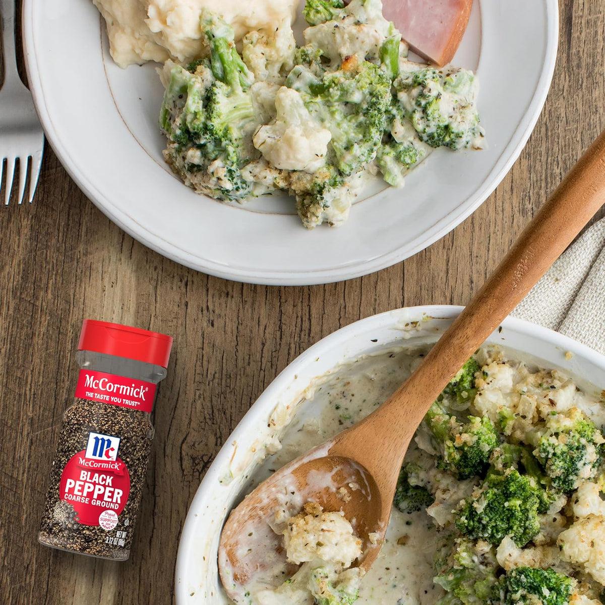 McCormick Coarse Ground Black Pepper – Non-GMO Gluten-Free Pantry Staple for Clean-Eating Meal Prep