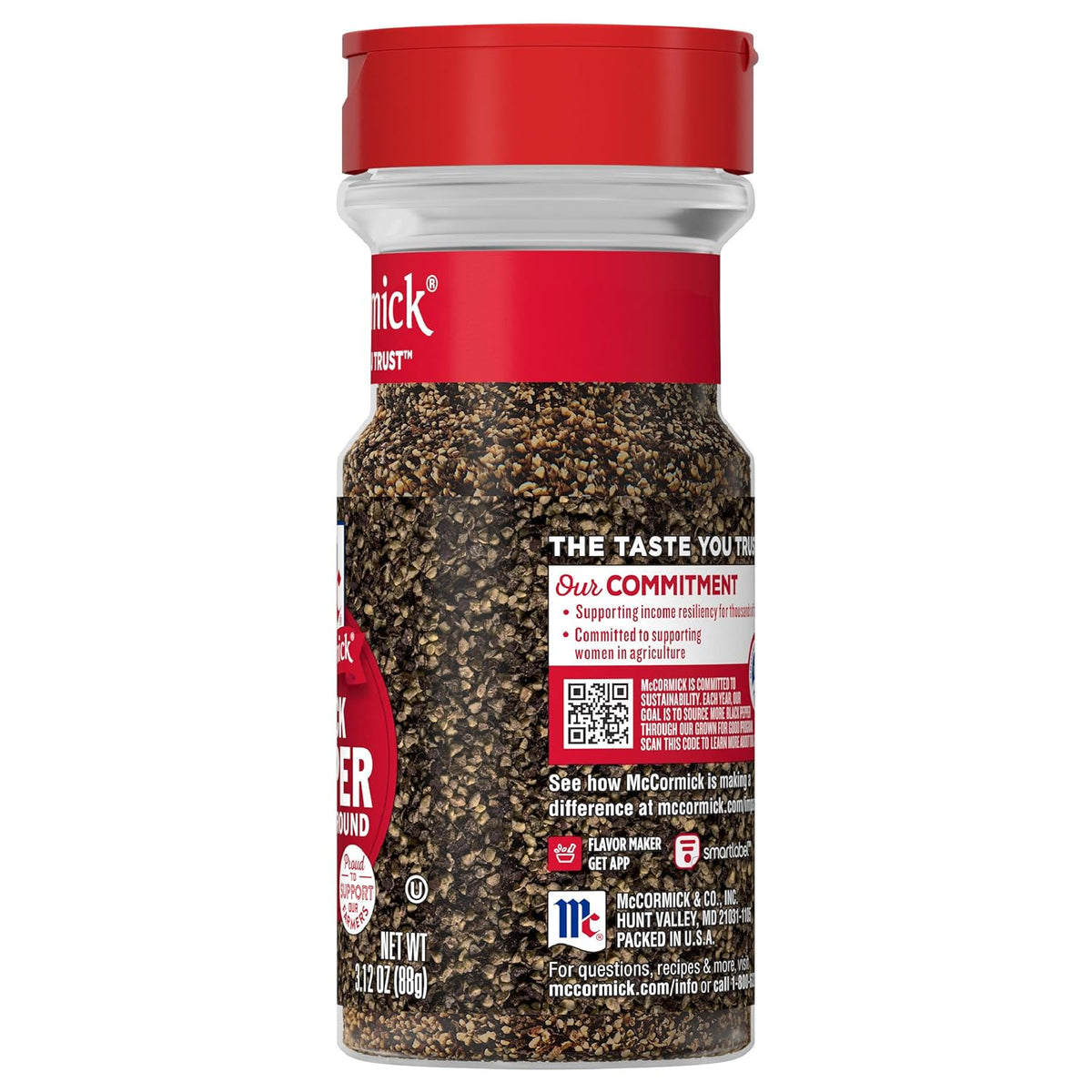 McCormick Coarse Ground Black Pepper – Non-GMO Gluten-Free Pantry Staple for Clean-Eating Meal Prep