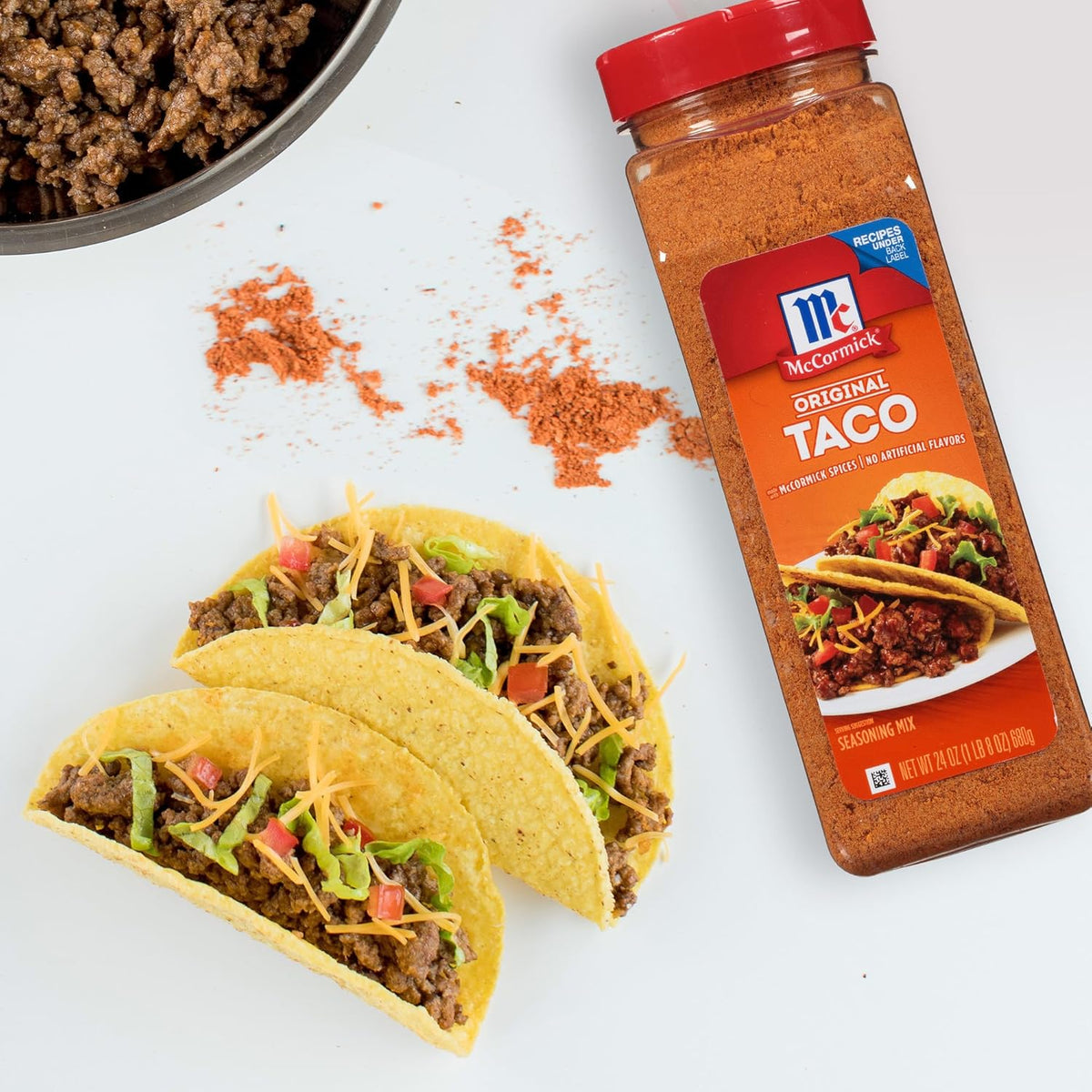 McCormick Culinary Taco Seasoning Mix 24 oz – No MSG Added Taco Seasoning for Streamlined Kitchen Workflow and Recipe Standardization