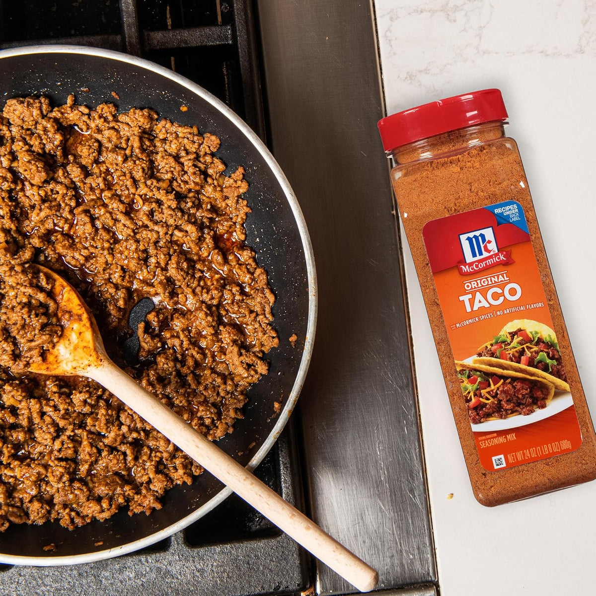 McCormick Culinary Taco Seasoning Mix 24 oz – No MSG Added Taco Seasoning for Streamlined Kitchen Workflow and Recipe Standardization