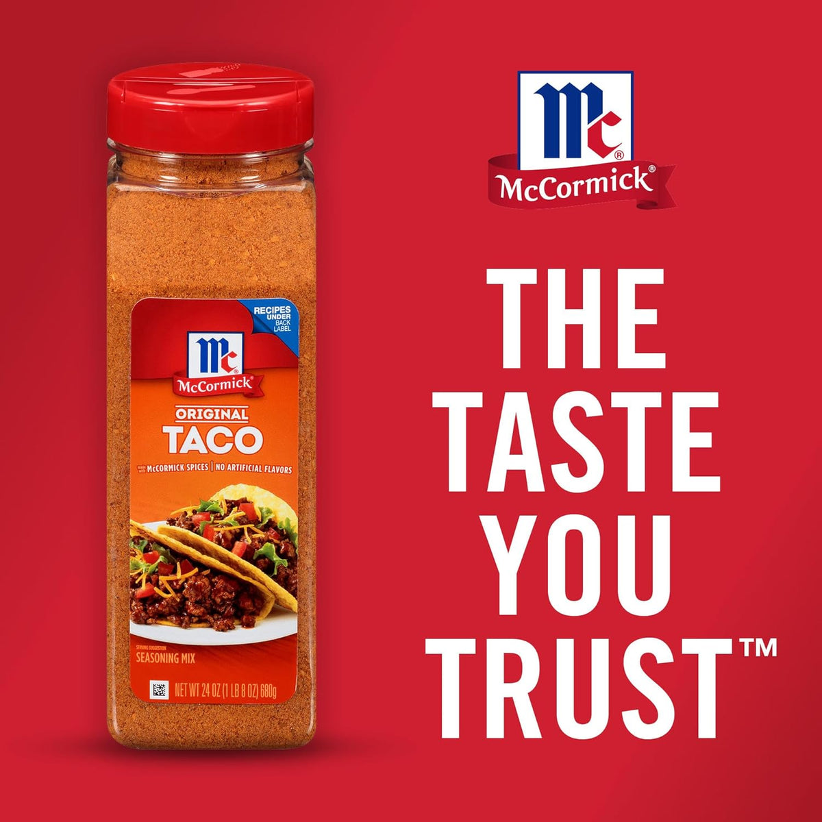 McCormick Culinary Taco Seasoning Mix 24 oz – No MSG Added Taco Seasoning for Streamlined Kitchen Workflow and Recipe Standardization