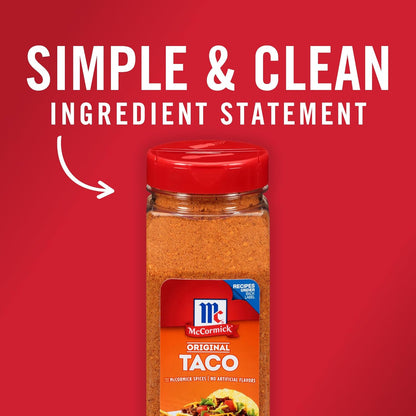 McCormick Culinary Taco Seasoning Mix 24 oz – No MSG Added Taco Seasoning for Streamlined Kitchen Workflow and Recipe Standardization