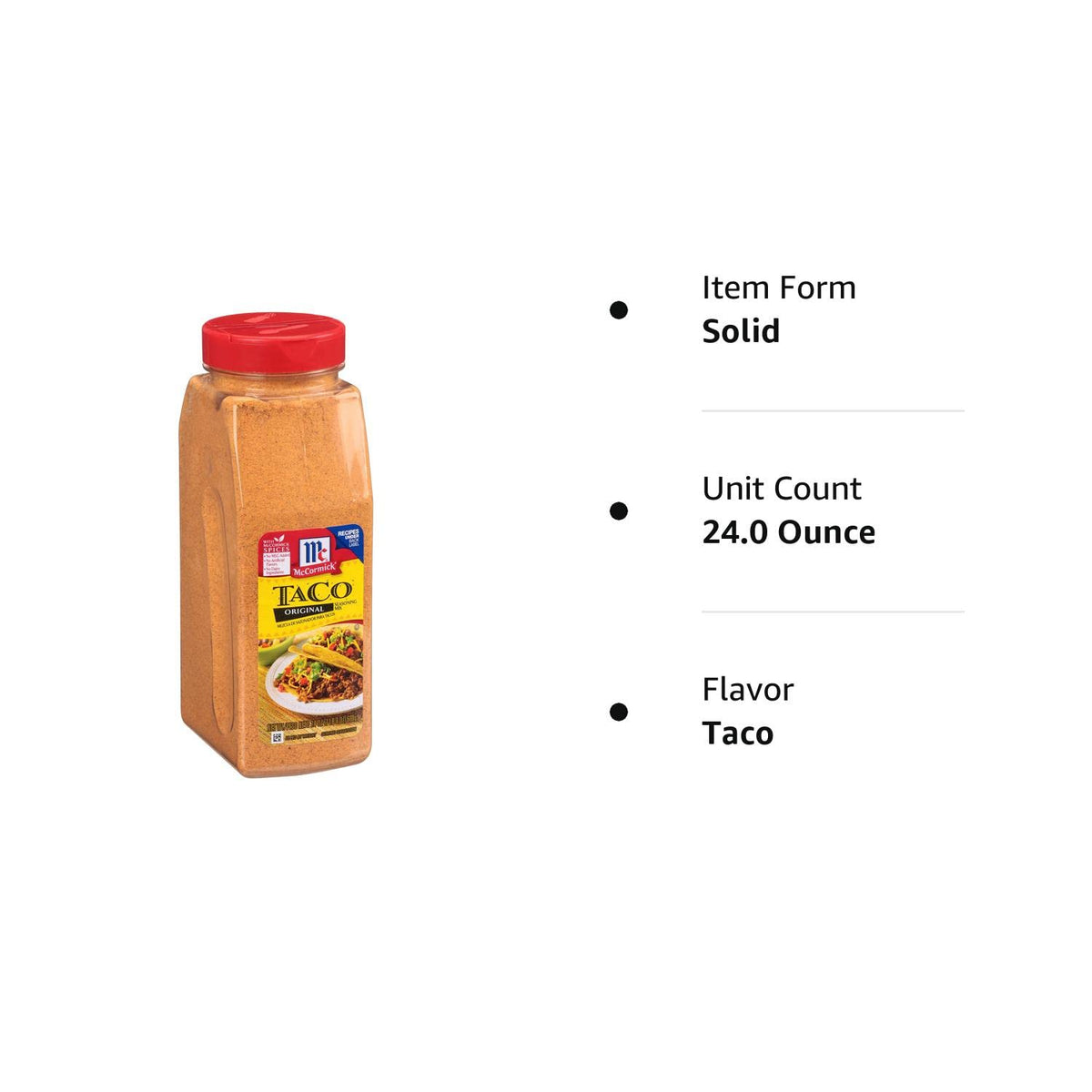 McCormick Culinary Taco Seasoning Mix 24 oz – No MSG Added Taco Seasoning for Streamlined Kitchen Workflow and Recipe Standardization