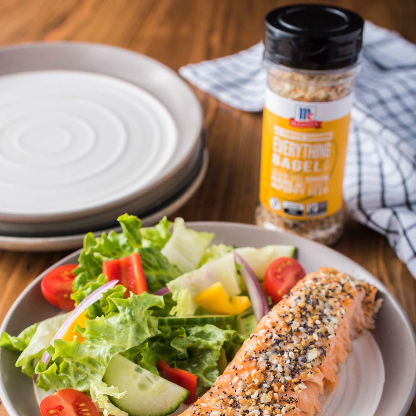McCormick Everything Bagel All Purpose Seasoning – Non-GMO All Purpose Blend for Health-Conscious Family Dining, 4.8 oz