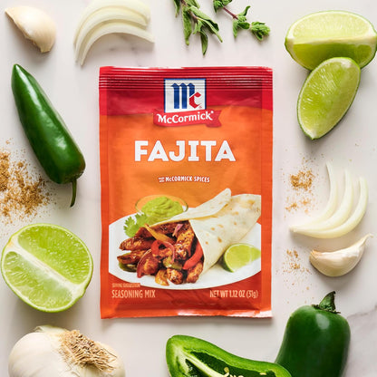 McCormick Fajita Seasoning Mix – Mild Spiced Dinner Helper for Busy Parents Cooking Chicken and Cheese Quesadillas
