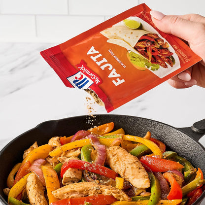 McCormick Fajita Seasoning Mix – Mild Spiced Dinner Helper for Busy Parents Cooking Chicken and Cheese Quesadillas