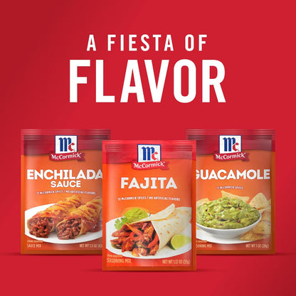 McCormick Fajita Seasoning Mix – Mild Spiced Dinner Helper for Busy Parents Cooking Chicken and Cheese Quesadillas