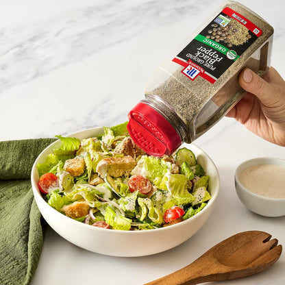 McCormick Finely Ground Organic Pepper – Birthday Gift for Mom Who Loves Clean Cooking, 12 oz