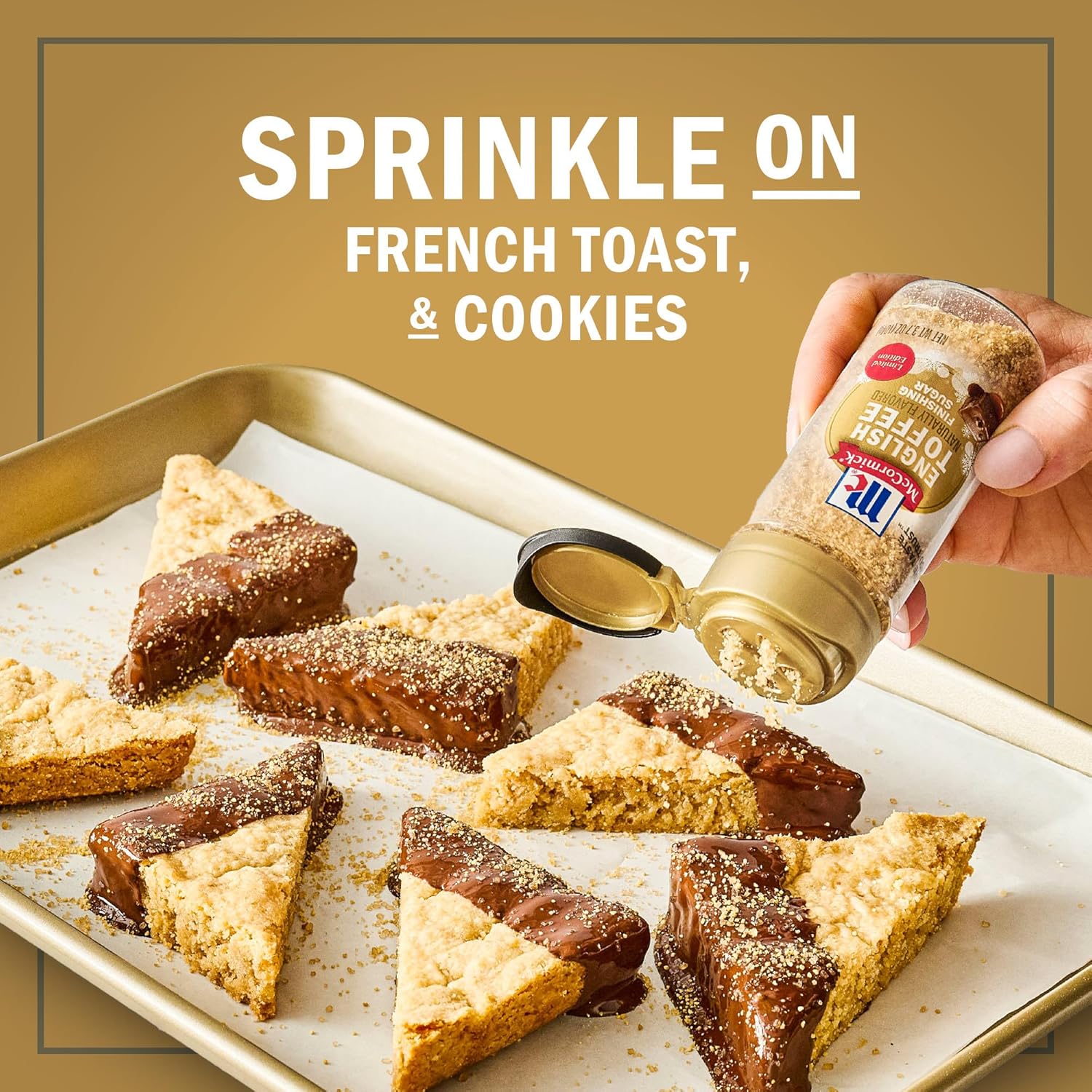 McCormick Finishing Sugar – Holiday Dessert Table Decor, Visual Finishing Touch for Cakes and Glasses