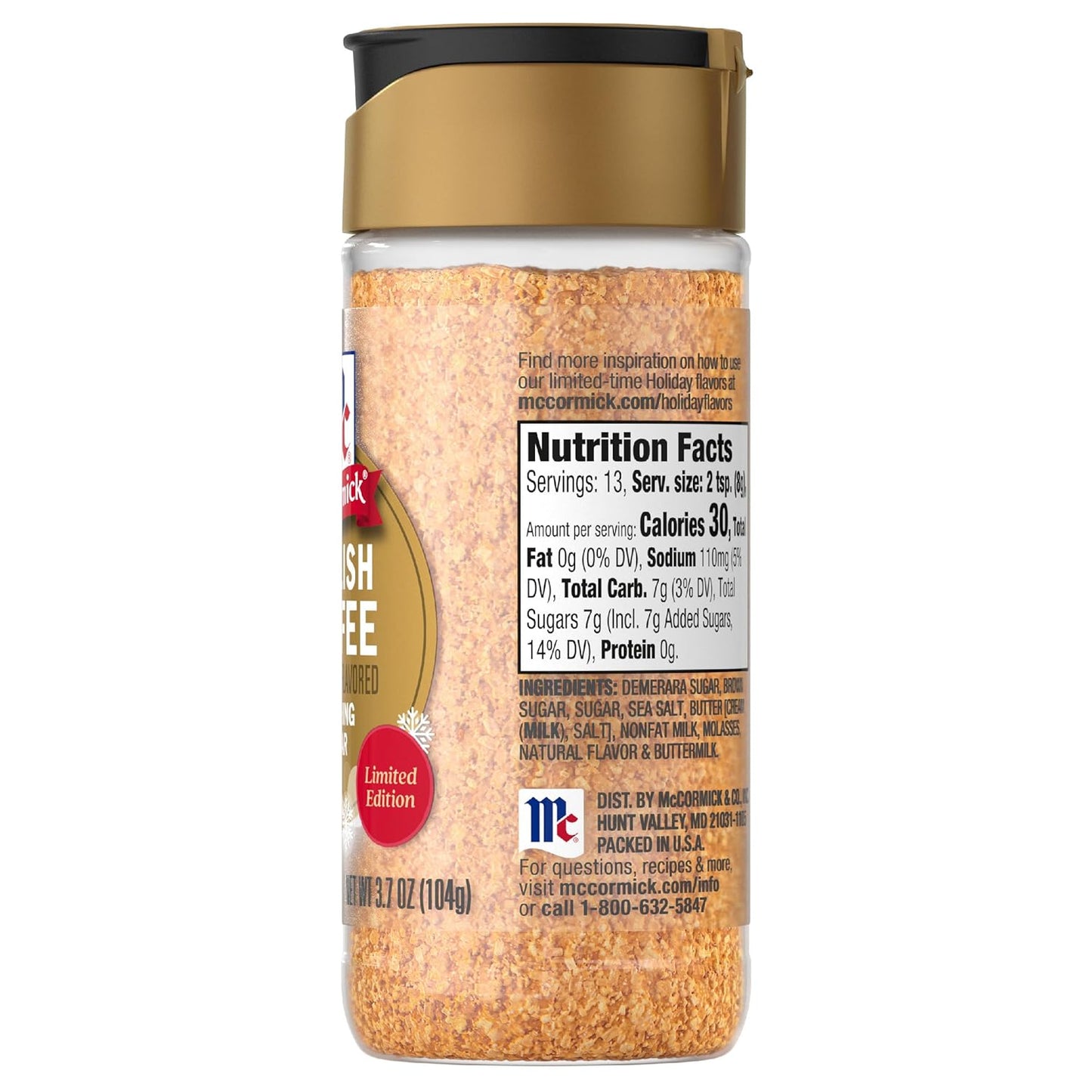 McCormick Finishing Sugar – Holiday Dessert Table Decor, Visual Finishing Touch for Cakes and Glasses