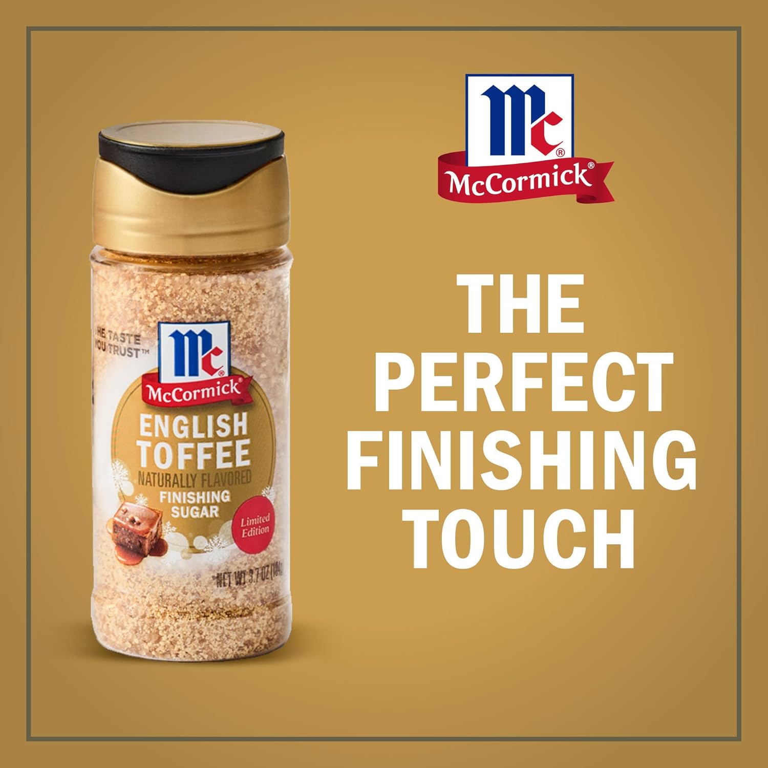 McCormick Finishing Sugar – Holiday Dessert Table Decor, Visual Finishing Touch for Cakes and Glasses