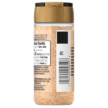 McCormick Finishing Sugar, Salted Caramel Coarse Sugar Blend – No-Heat Required Baking Topping for Family Movie Night Treats
